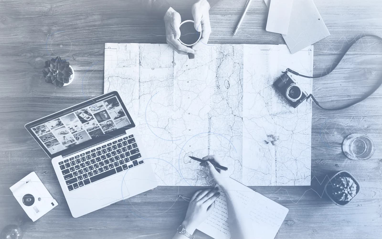 Editorial image for "The Wealth Map: A Simple Way to See Where Your Money, Risk, and Obligations Actually Sit". Source image: Travel Trip Map Direction Exploration Planning Concept.